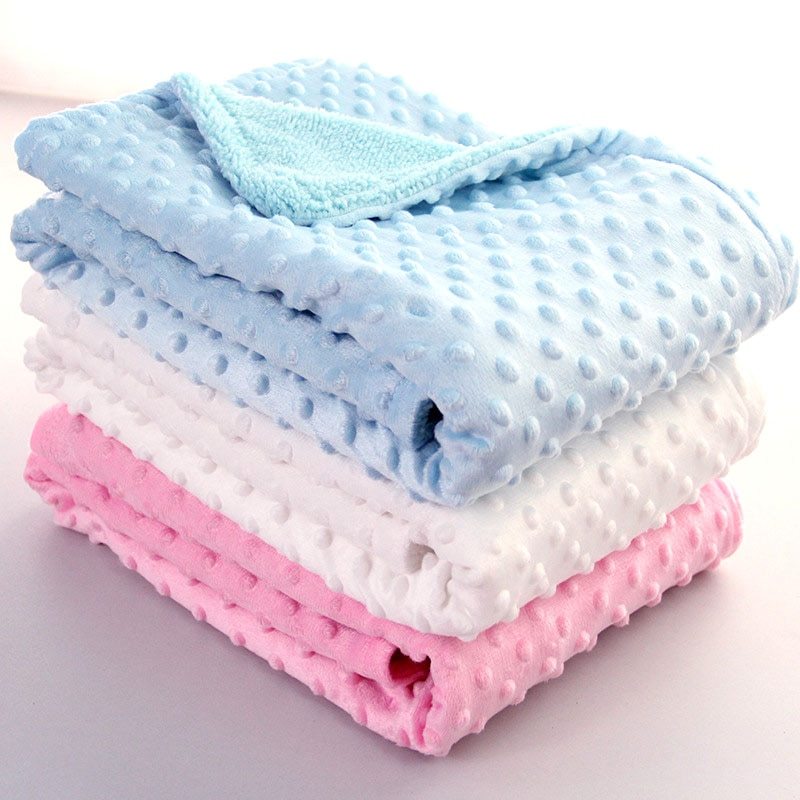 JMS Bridge Soft Bubble Newborn Baby Blanket for Crib Pram