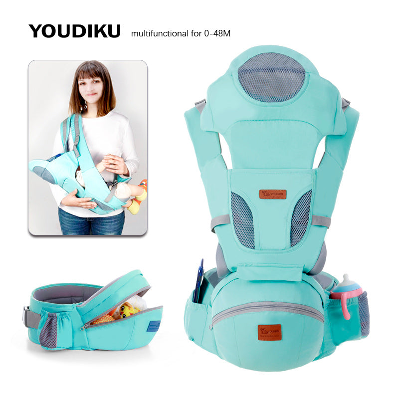 Baby Carrier Front Facing Holder 0-48M, Hip Seat for Walk Newborn Toddler Chest Carrier