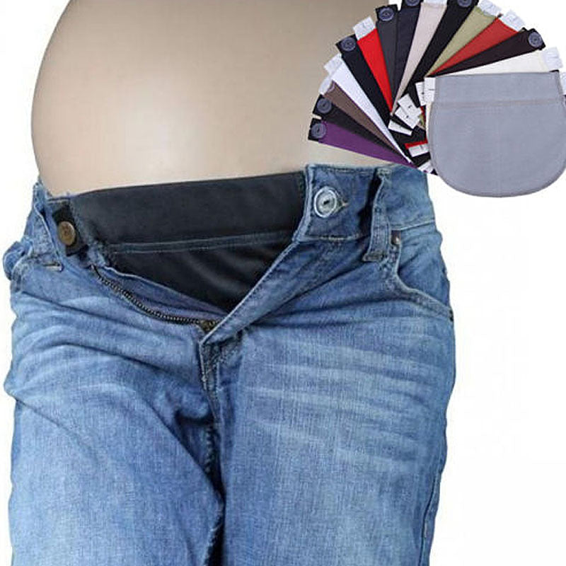 Xucus Pants Extended Button Maternity Pregnancy Waistband Belt