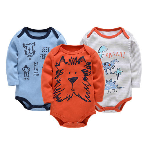 Baby Clothes Long Sleeve Jumpsuit (3 Pieces)