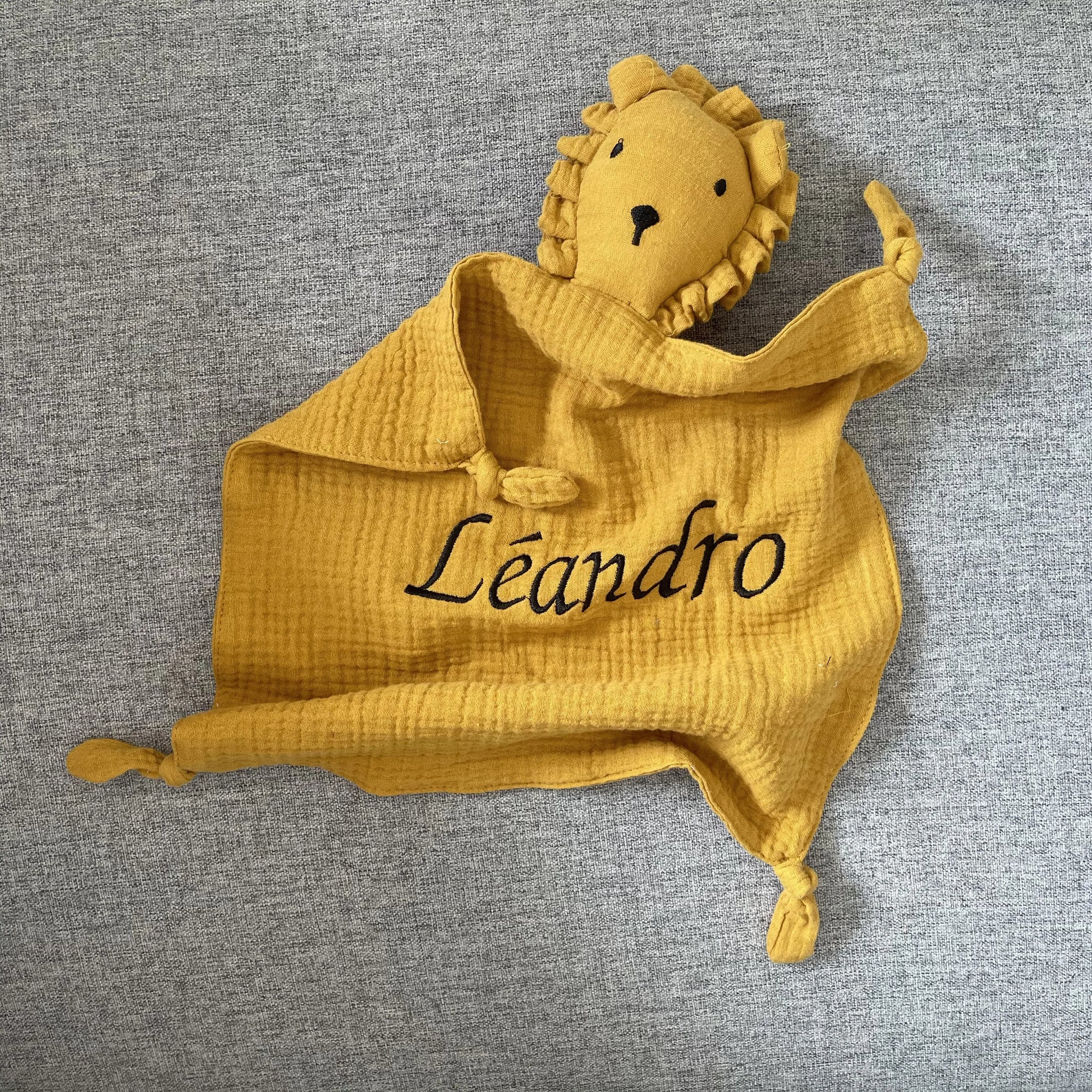 Personalized Embroidery Muslin Cotton Comforter Toy