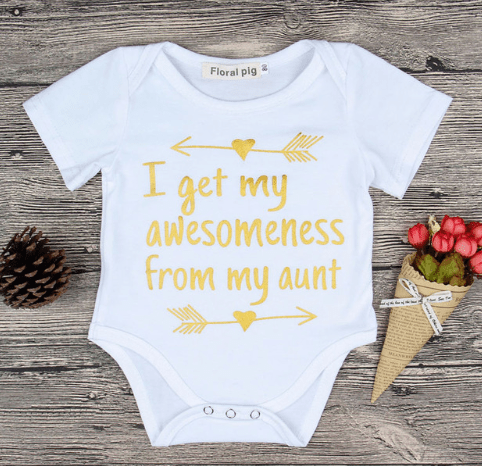 Baby cotton onesie with funny messages - Bubba Playtime