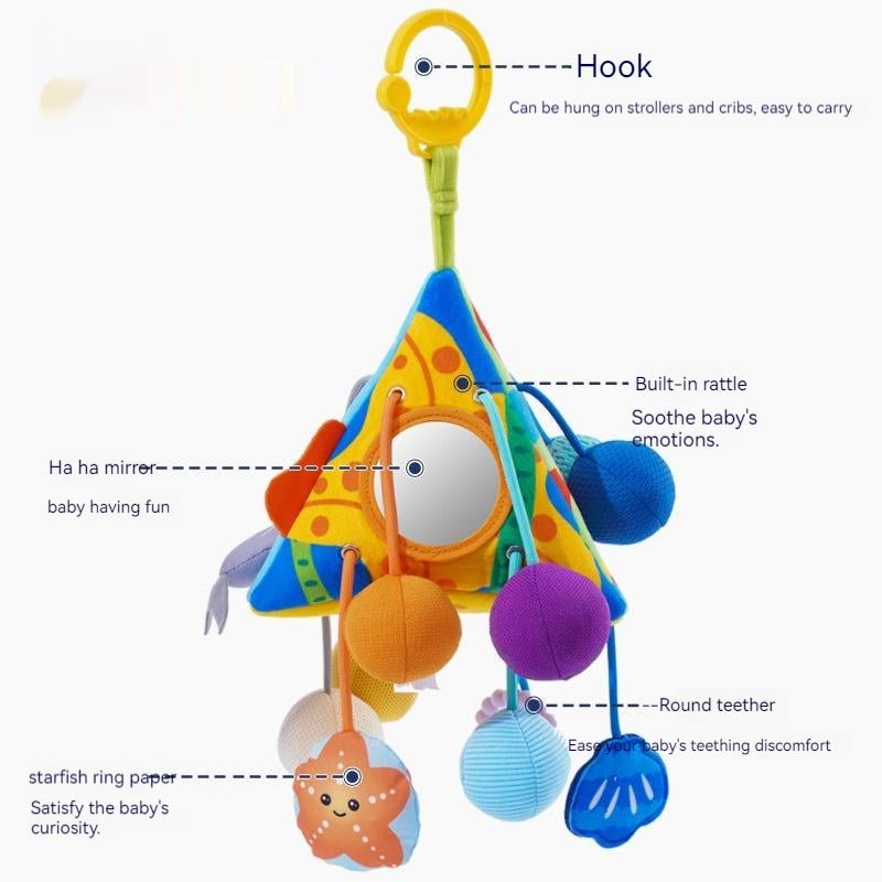 Interactive stroller pram hanging toy - Bubba Playtime