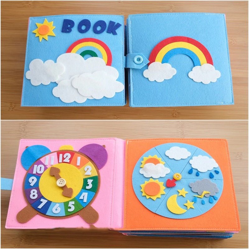 Montessori Series Children's Baby Cloth Busy Book - Bubba Playtime