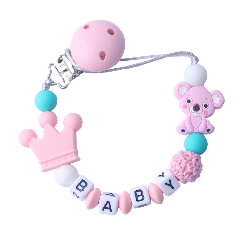 Personalized Baby pacifier clip with customized name - Bubba Playtime
